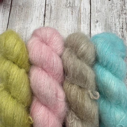 Lichen, Rosewater, Khaki, Aqua 4 Pack