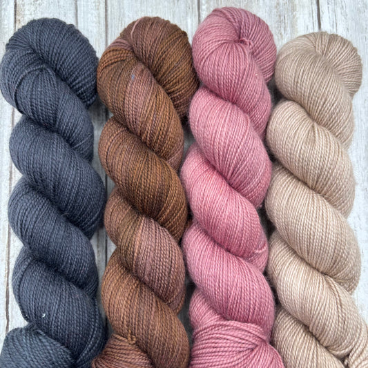 Charcoal, Gingerbread, High Tea, Sand Dollar 4 Pack