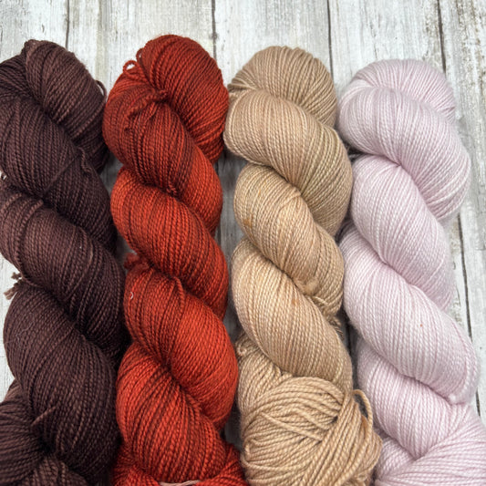 Lavender, Chocolate, Terracotta, Sand 4 Pack