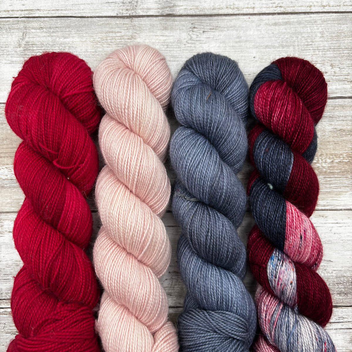 Fingering | Cherry, Whisper, Denim, Speckle Pack