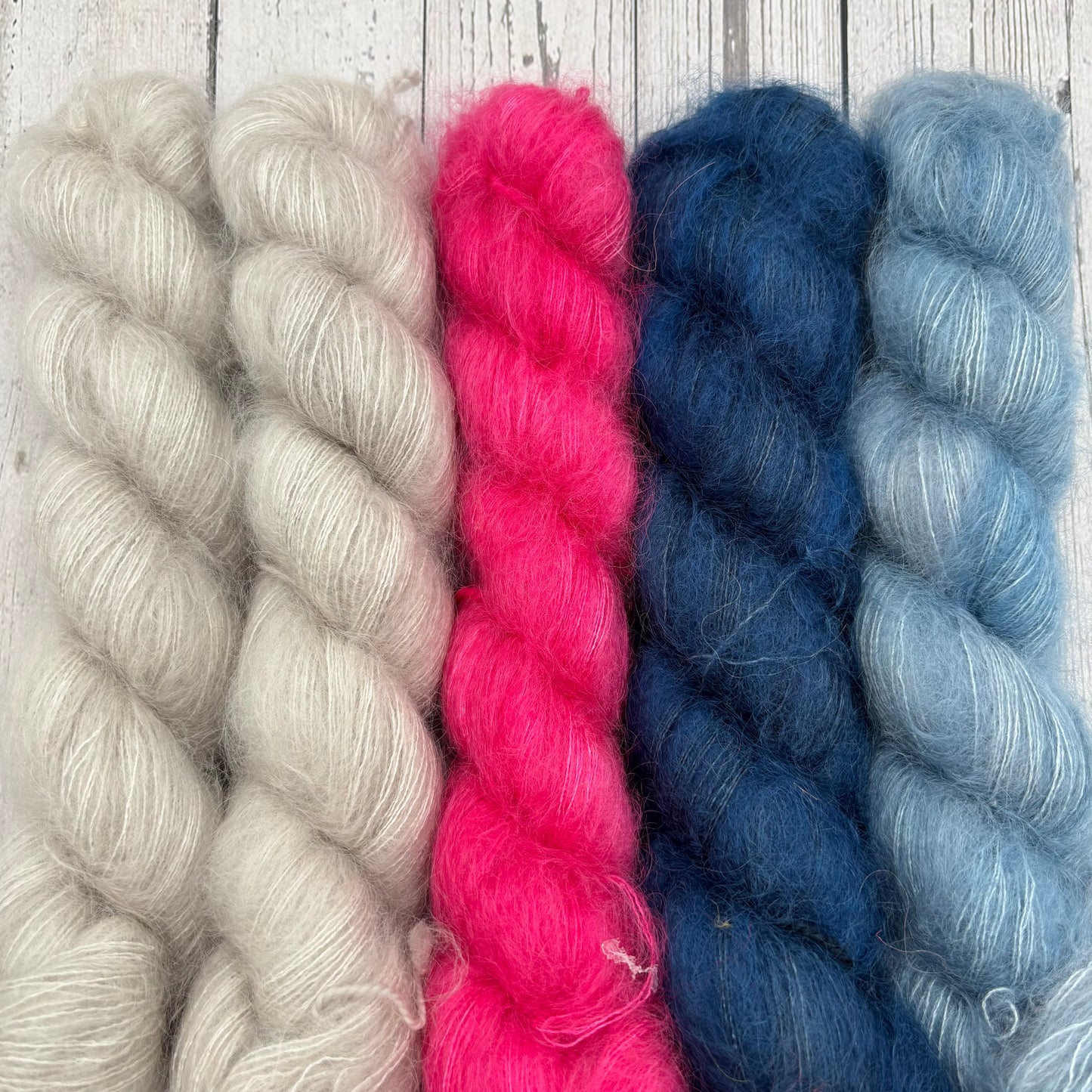 Mohair 5 Packs Yarn Set