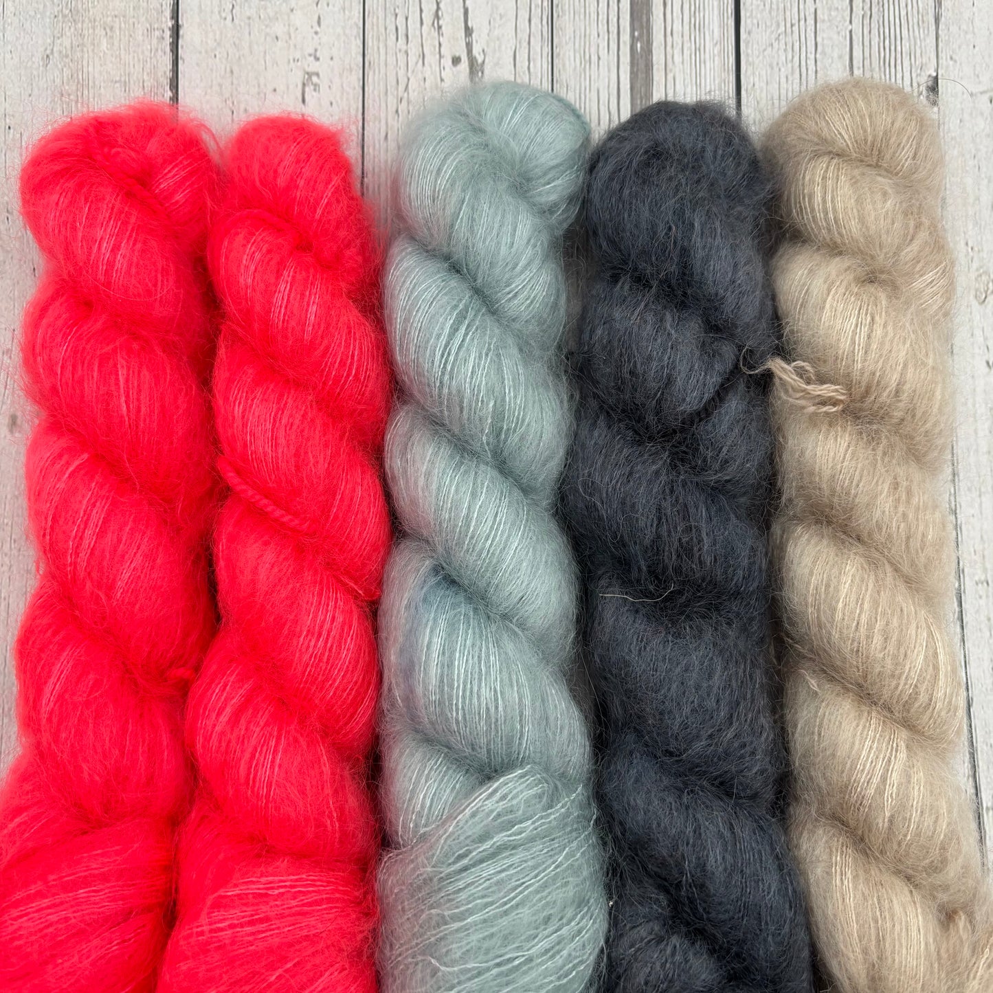 Mohair 5 Packs Yarn Set