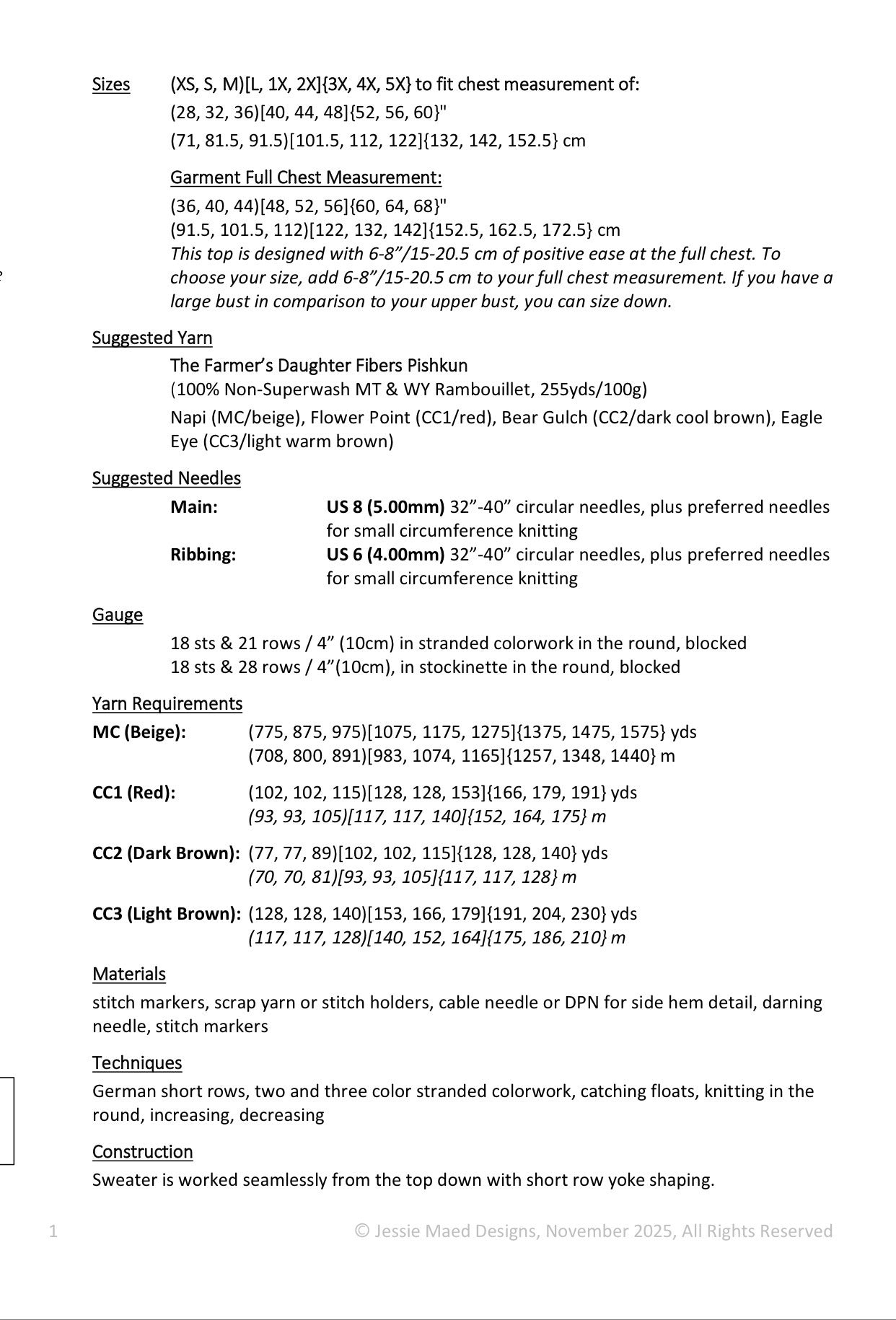 Harvest Flower Sweater Kit