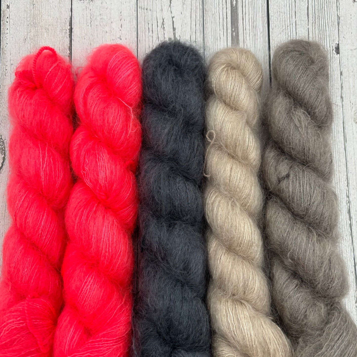 Mohair 5 Packs Yarn Set