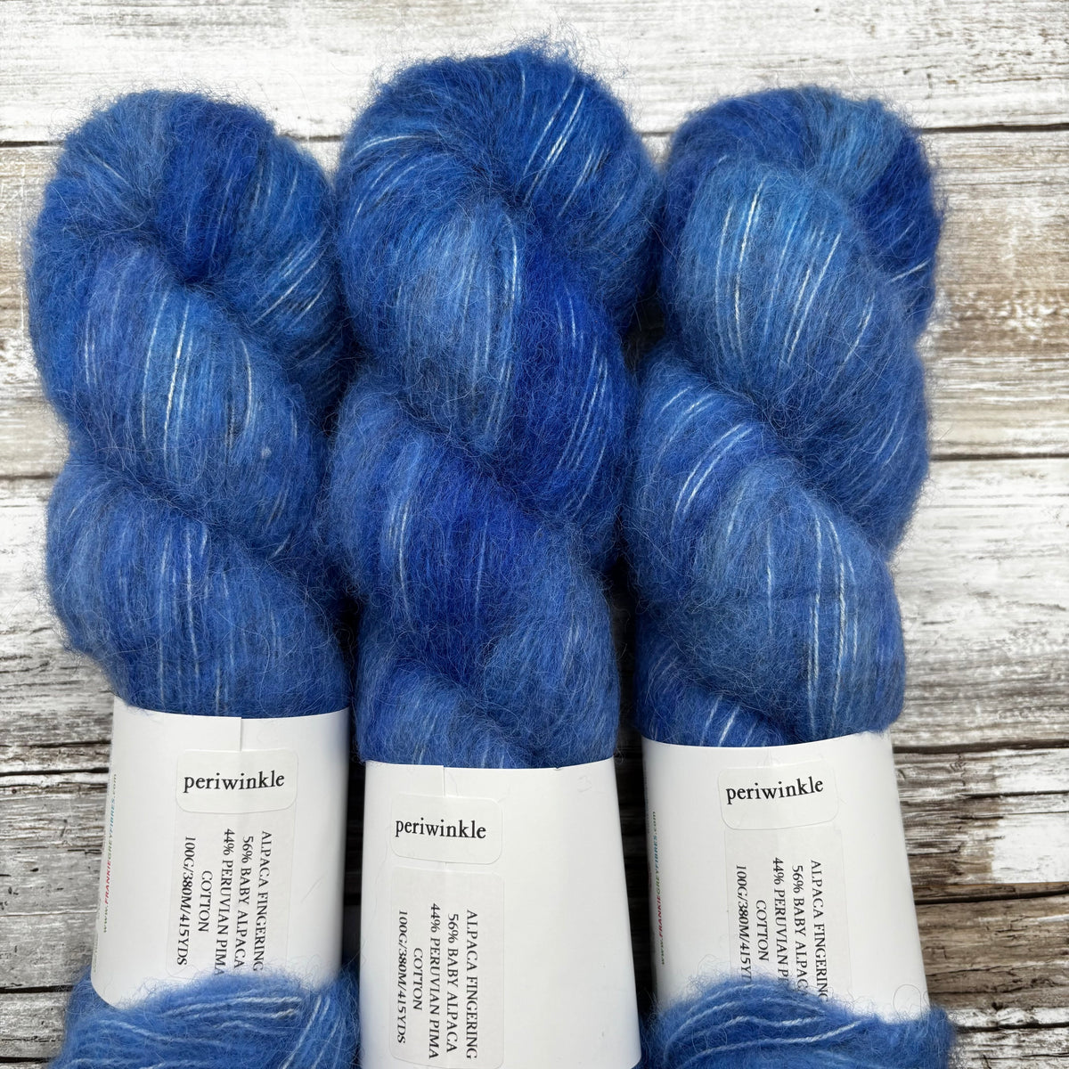 Alpaca Fingering | Periwinkle 3 Pack