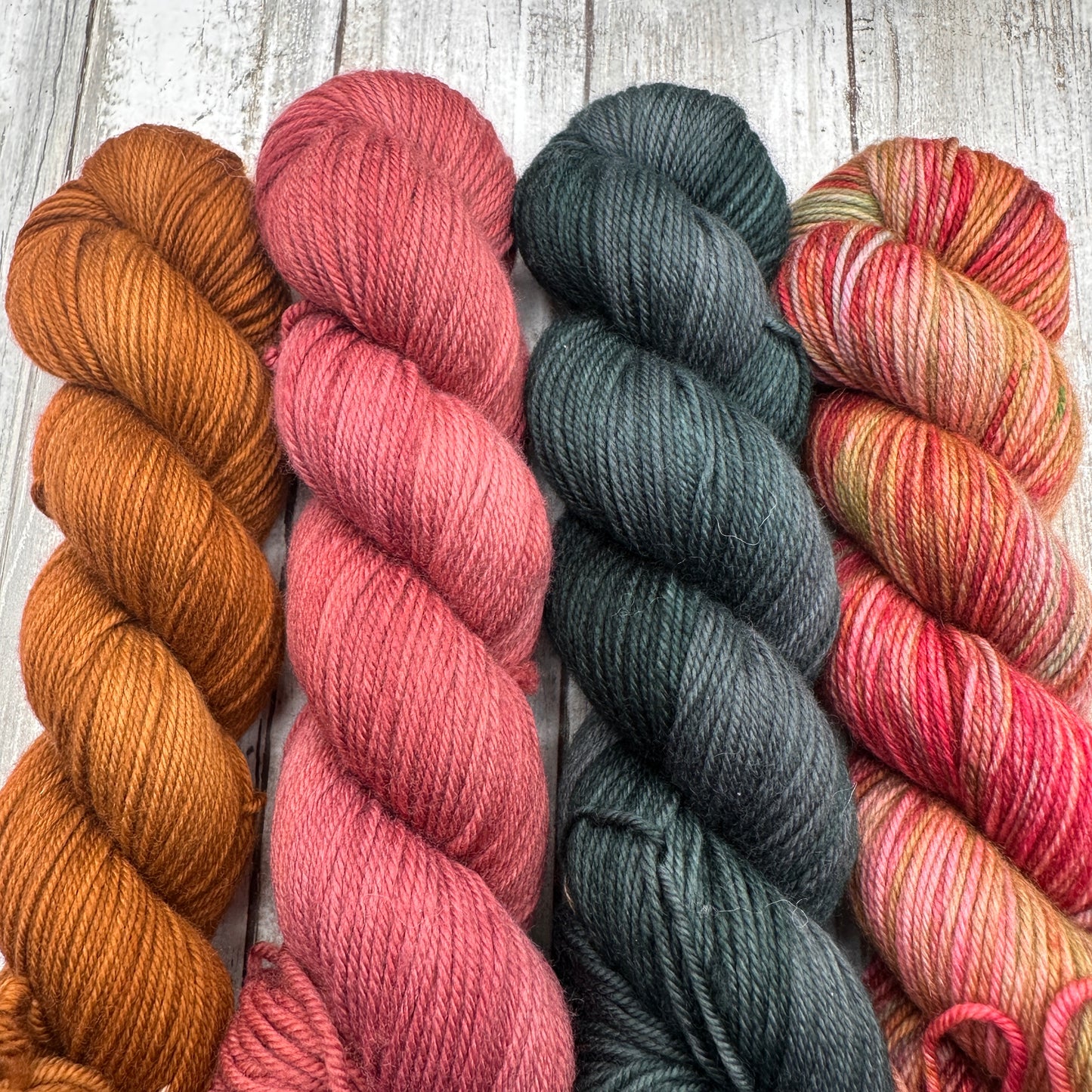 Toffee, Rosewood, Deep Pine, Speckle 4 Pack