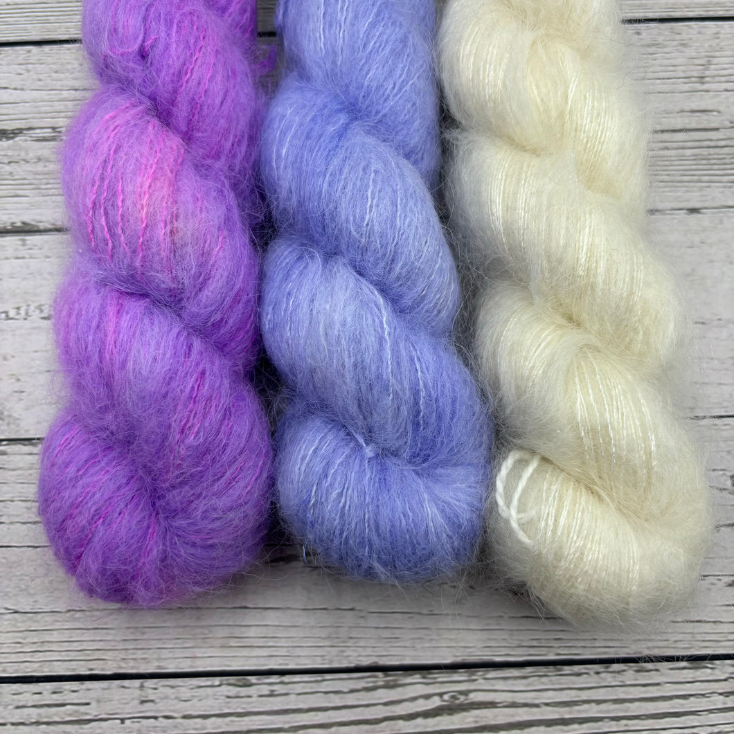 Pop Rocks, Lavender Haze, Natural Suri Yarn Set