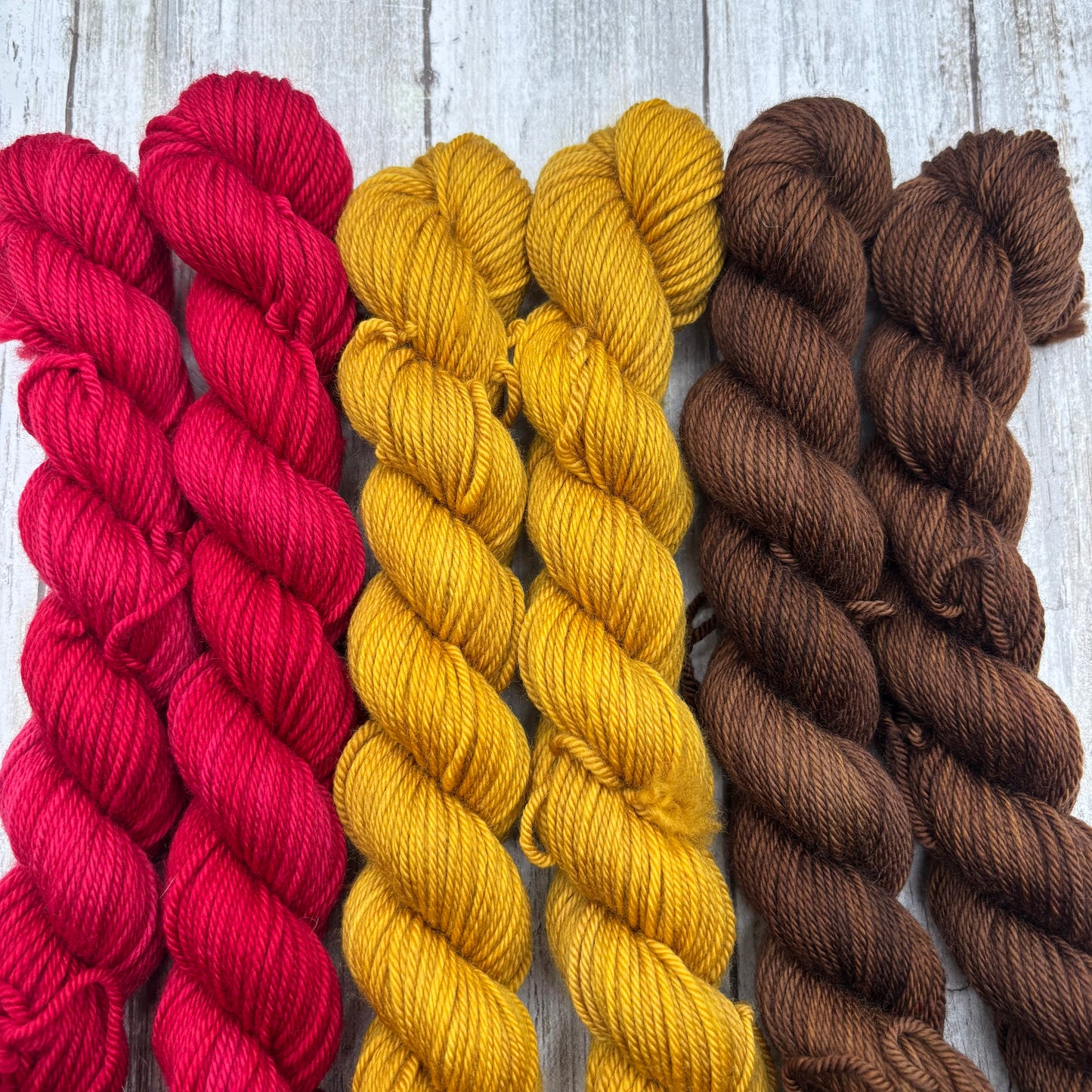 Ochre, Very Cherry, Gingerbread Dk 50g Pack