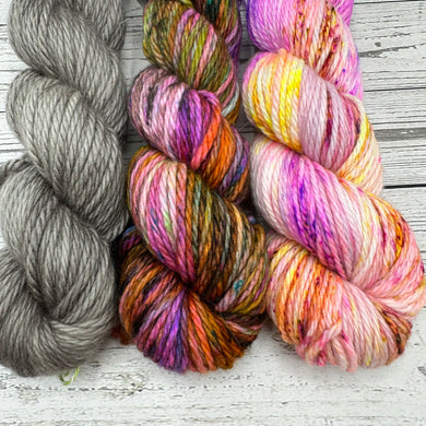 Fearless Fingering/Charcoal Mohair Yarn set – Frankie Grey Fibres
