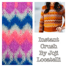 Load image into Gallery viewer, Instant Crush Sweater Kit l Sky High Hibiscus May Flower Cobalt
